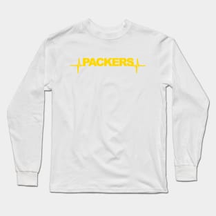 packers heartbeat yellow T-shirt Long Sleeve T-Shirt